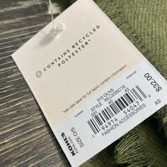 LC Lauren Conrad Grid Plaid Soft Wrap Scarf - Picture 7 of 9